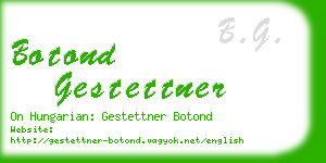 botond gestettner business card